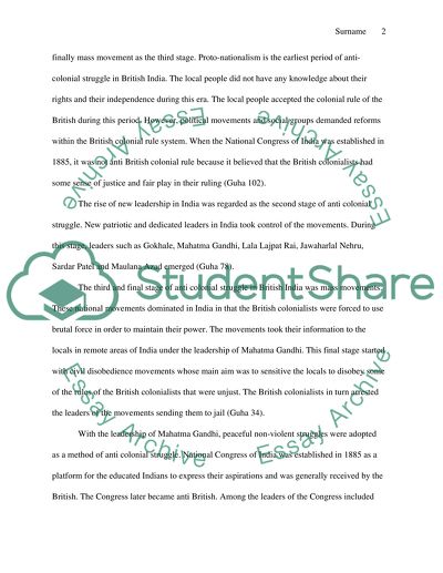 Anti-Colonial Nationalism in British India