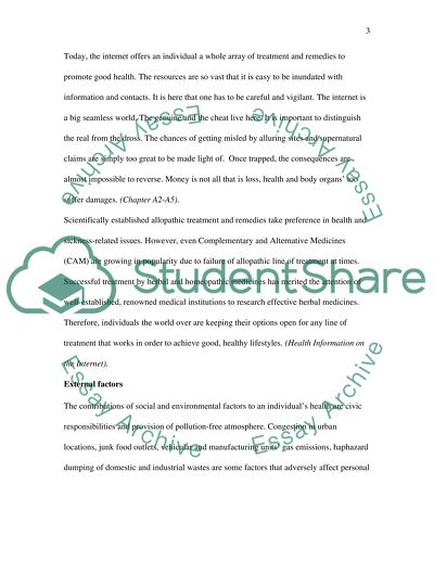 Personal Activity Plan