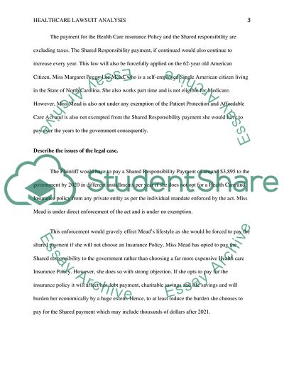 Analysis of a Healthcare Lawsuit Case