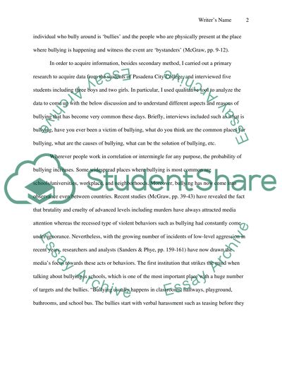 Different Forms of Bullying