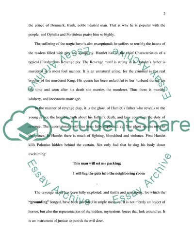 Features of Shakespeares Tragic Vision