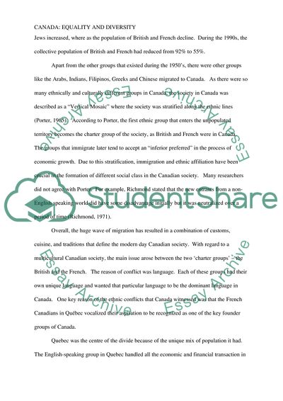 Canada: Equality and Diversity