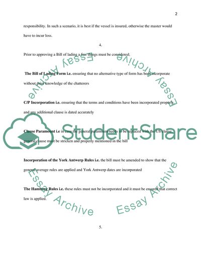 Commercial And Contractual Aspects of Shipping