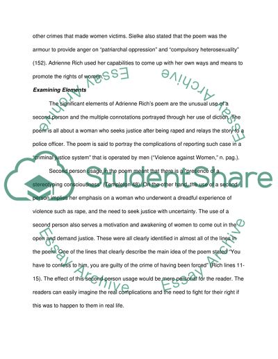 Adrienne Richs Elements