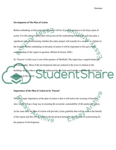 St. Vincents Concept Statement