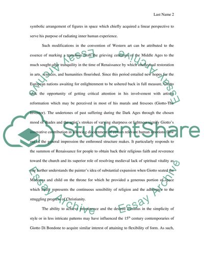 Giotto Di Bondones Madonna and Child Enthroned with Saints