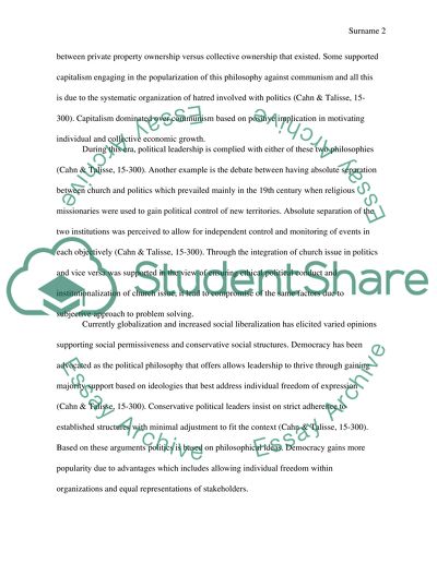 Politics as a Practice