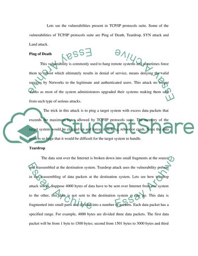 Denial of service (dos) attacks