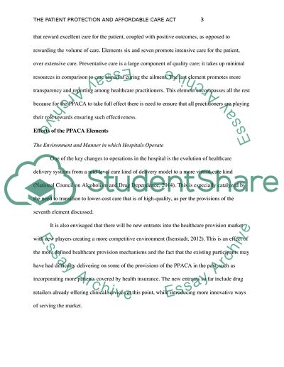 Patient Protection and Affordable Care Act