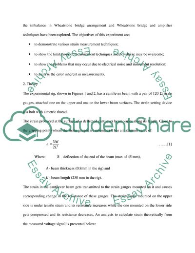 Electrical Measurement Techniques by Strain Gauges