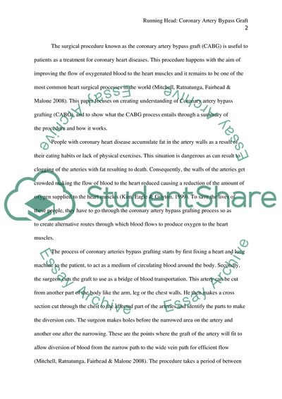 What the Coronary Artery By-pass Graft Process Entails