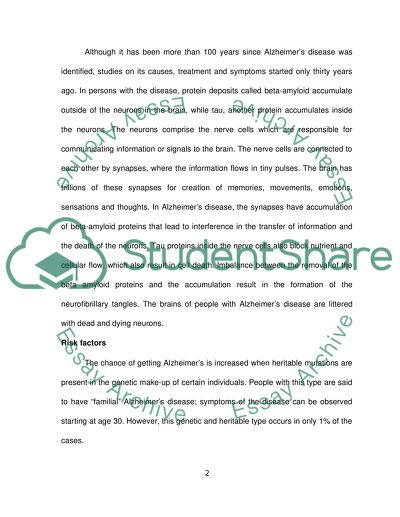 Impacts of Alzheimer Disease on Family and Society