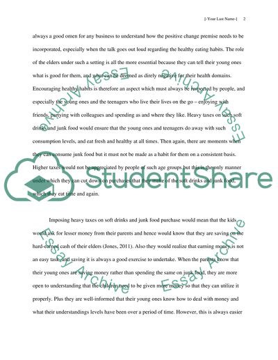 Encourage Healthy Eating Paper