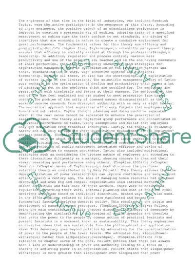 Organization Theory and Public Management