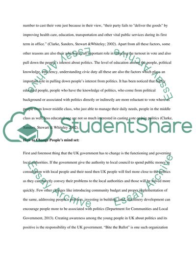 Why People in the UK Not Have Interest in Votes