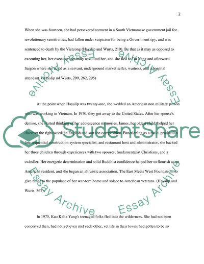 Le Ly Hayslip in When Heaven and Earth Changed Places and Kao Kalia Yang in the Latehomecomer