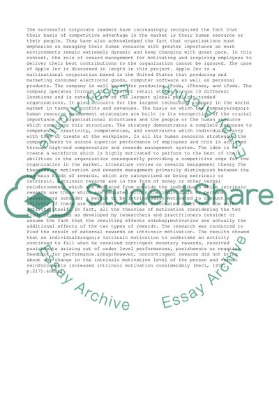 Rewards Management of Apple