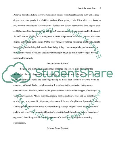 Importance of Scientific Knowlege for Students