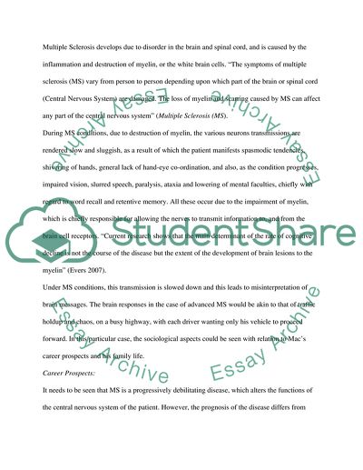 Multiple Sclerosis and Career Prospects