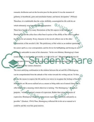 Literary Achievements of Ernest Hemingway