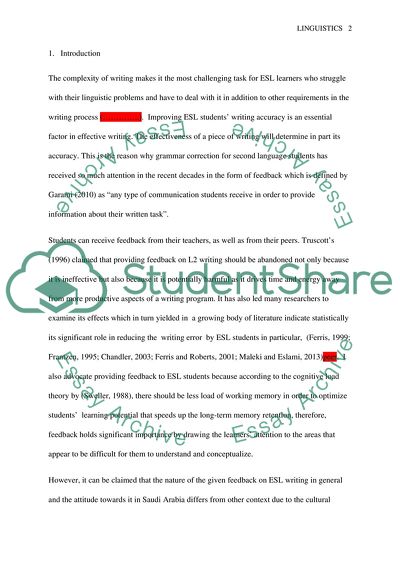 Feedback strategies, Teacher Feedback, and General Peer Feedback in Saudi Academic Environment