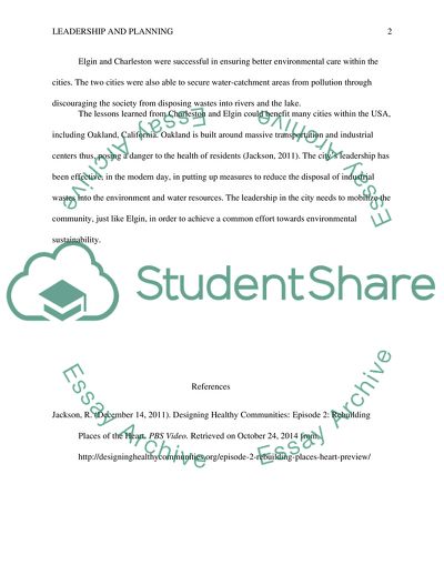 Leadership and Planning in Designing Healthy Communities PBS Miniseries