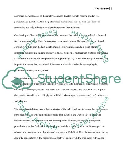 CASE ASSIGNMENT MODULE 5 Performance Management