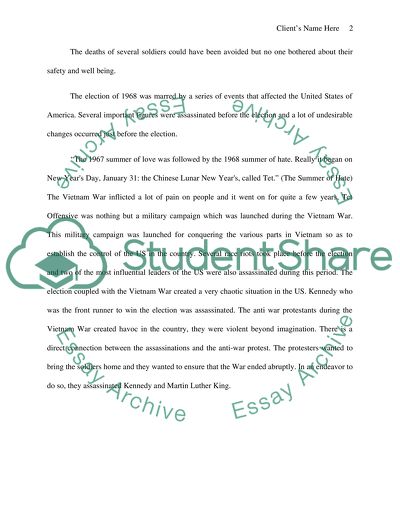 Vietnam War / Thesis (something like..) It affected America in a negative way