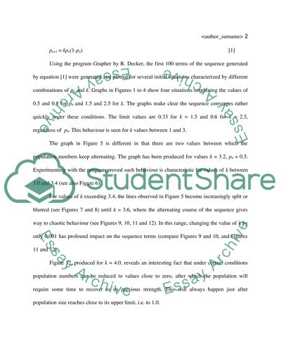 Discrete Population Growth