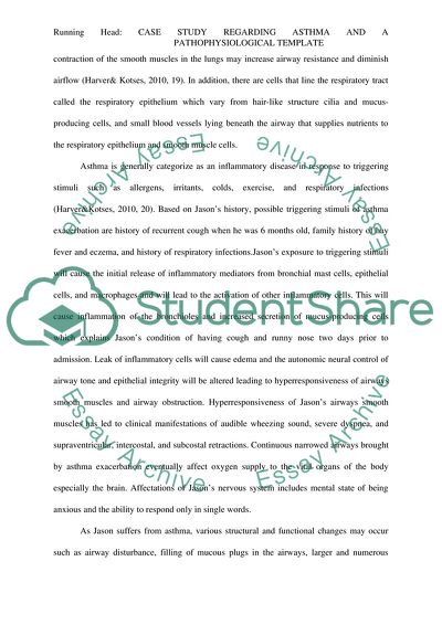 Case Study Regarding Asthma
