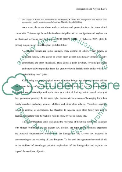 Immigration and Asylum Law