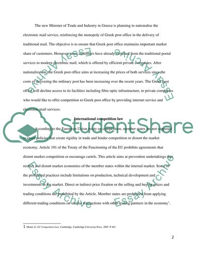 Competition Law in International Context
