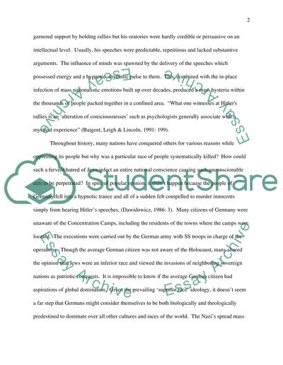 Following Nazi Ambitions