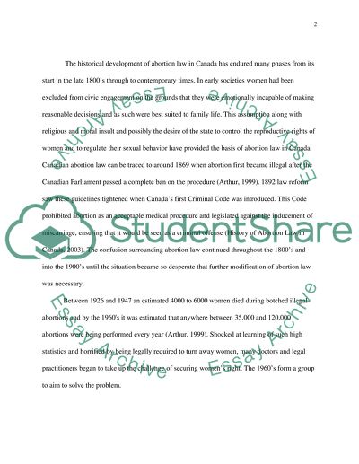 Abortion in Canadian law