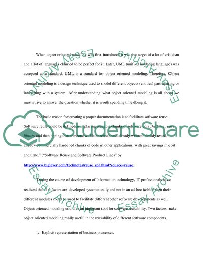 Computing;object oriented modelling