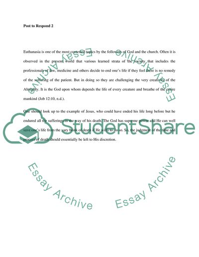 Development Across the Life Span: Euthanasia