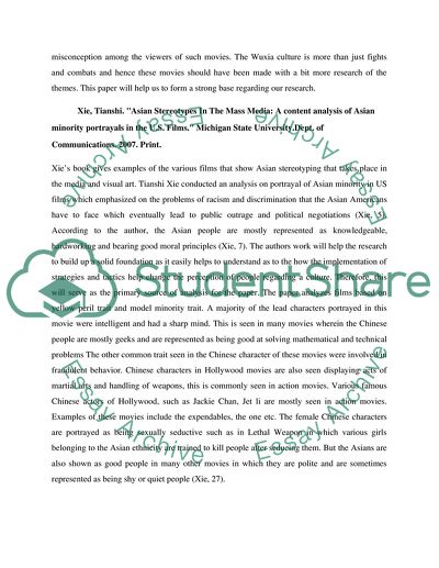 How Does Film In the U.S Influence People Perception of Chinese Culture