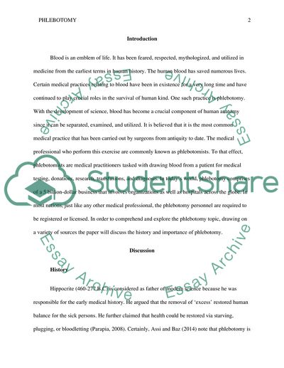 The History and Importance of Phlebotomy