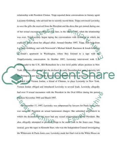 Clinton and Zippergate Scandal