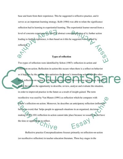 Theories of Reflective Practice