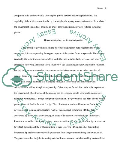 Goals of Transnational Companies and the Government