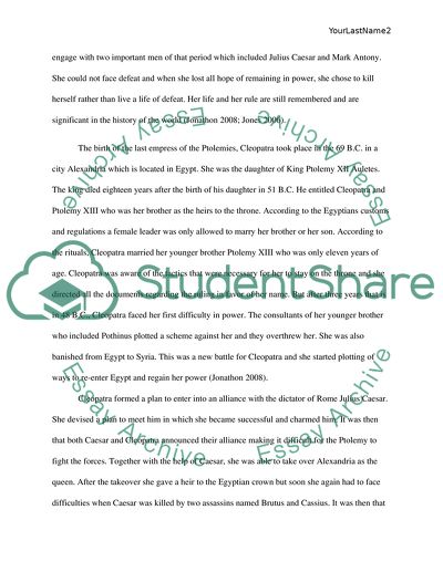 Cleopatra - Last Empress of the Ptolemies