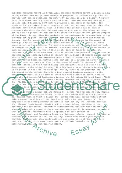 Business Research Report