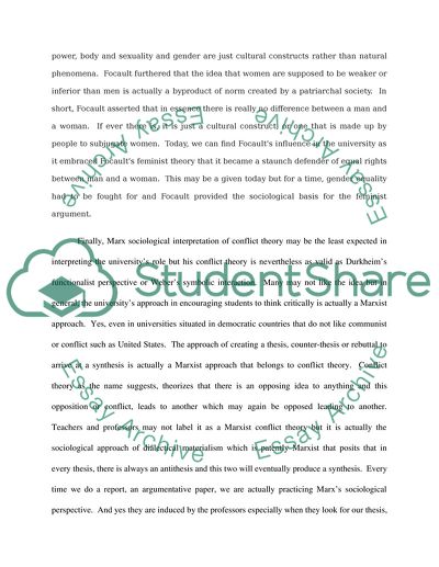 Three Sociological Interpretations of the Role of the University