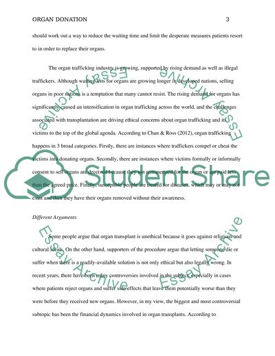 Organ Donation: How to Fix the Waiting Period so People arent Turning to Illegal Trafficking