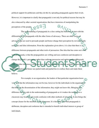 Understanding Propaganda