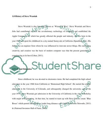 Steve Wozniak as Co-Fonder of Apple