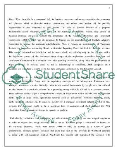 Law of Investment and Financial Markets - WestPoint