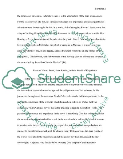 All the Pretty Horses, by Cormac McCarthy