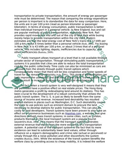 Improving the public transportation in america